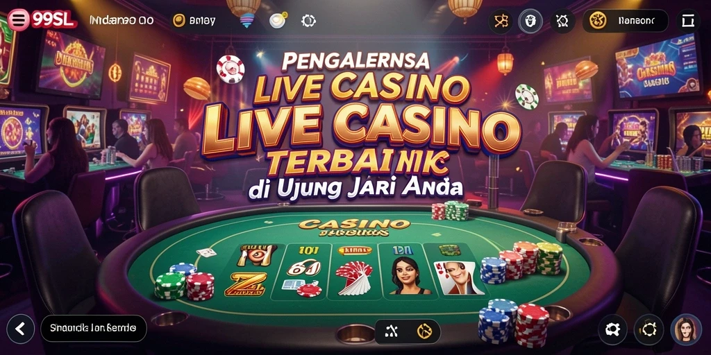 Tampilan gameplay Live Casino yang menarik dan interaktif di 99SL.