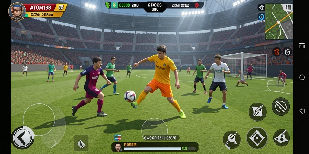 Gameplay seru dalam ATOM138 dengan berbagai olahraga.
