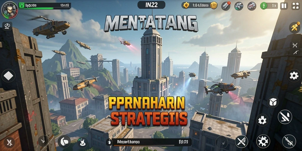 Tangkapan layar IN22 menunjukkan aksi mendebarkan Tower Defense.
