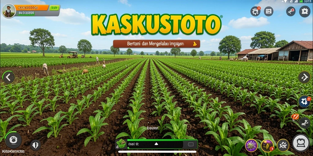 Screenshot gameplay KASKUSTOTO dengan ladang semarak.