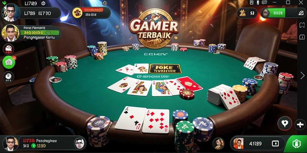 Tampilan menarik dari gameplay poker di LI789.