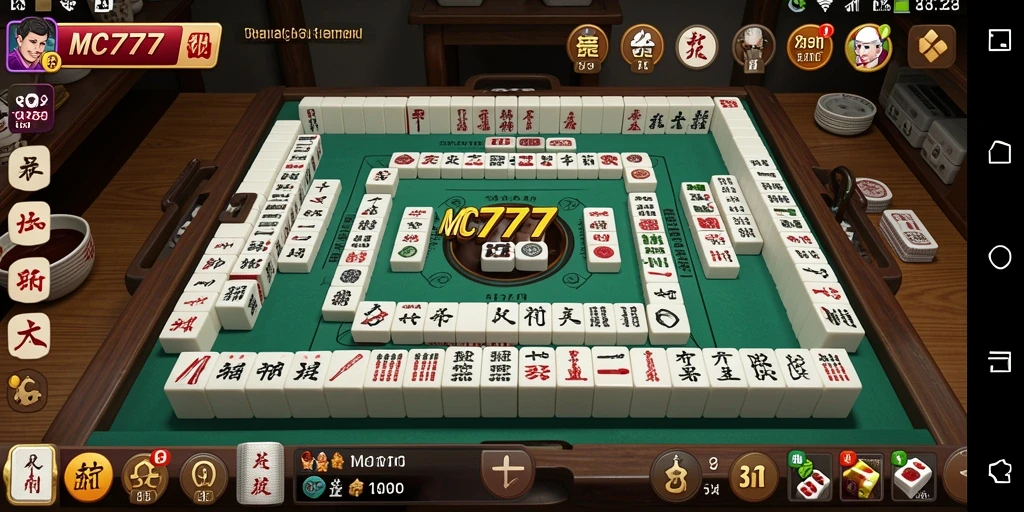 Tampilan gameplay Mahjong di MC777 yang seru dan menarik.