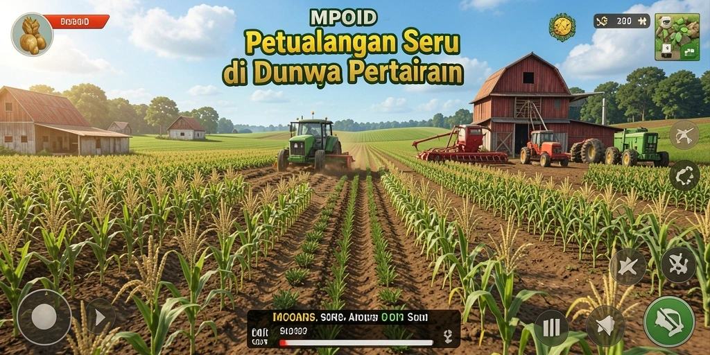 Gameplay MPOID yang menampilkan aktivitas pertanian yang menarik.