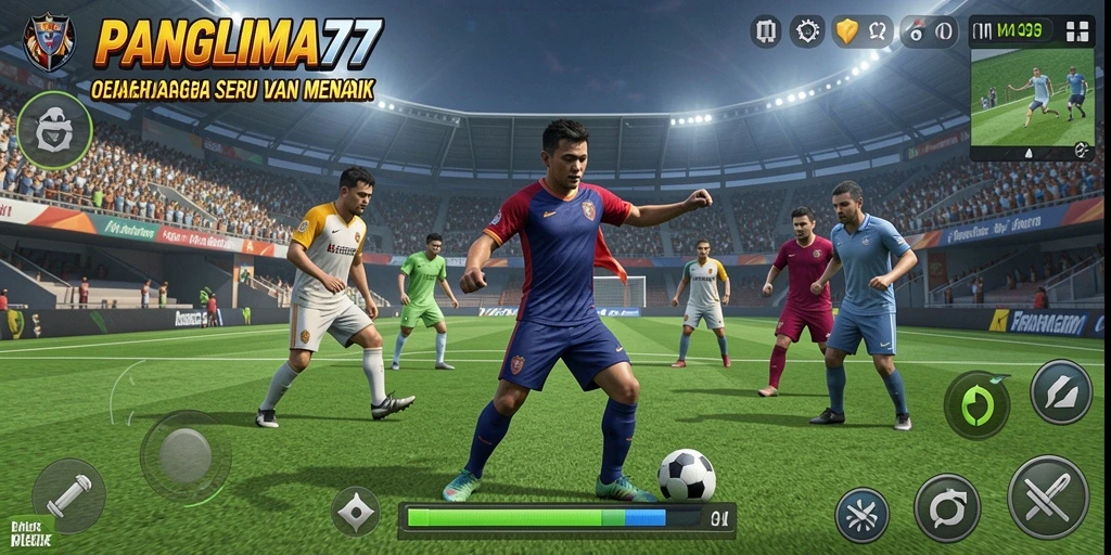 Tampilan gameplay seru dan menegangkan dalam PANGLIMA77.