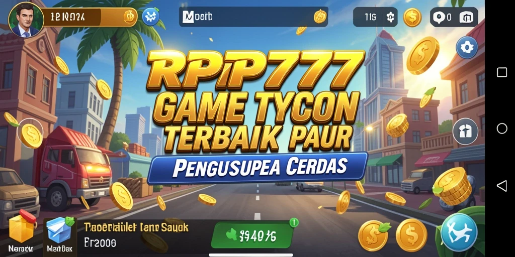 Screenshot gameplay RPRP777 dengan elemen Tycoon yang menarik.