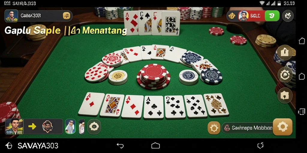 Menampilkan gameplay seru dari permainan Gaple di SAVAYA303.