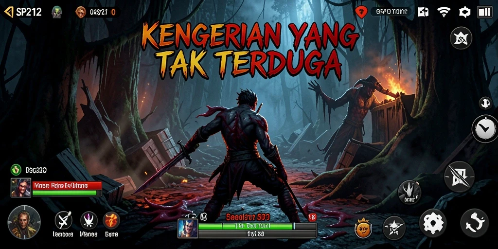 Tampilan menakutkan dari gameplay SP212 yang intens.