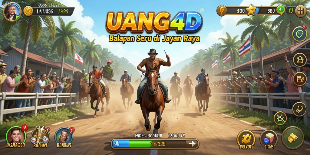Screenshot UANG4D menampilkan aksi balapan cepat di jalan raya.